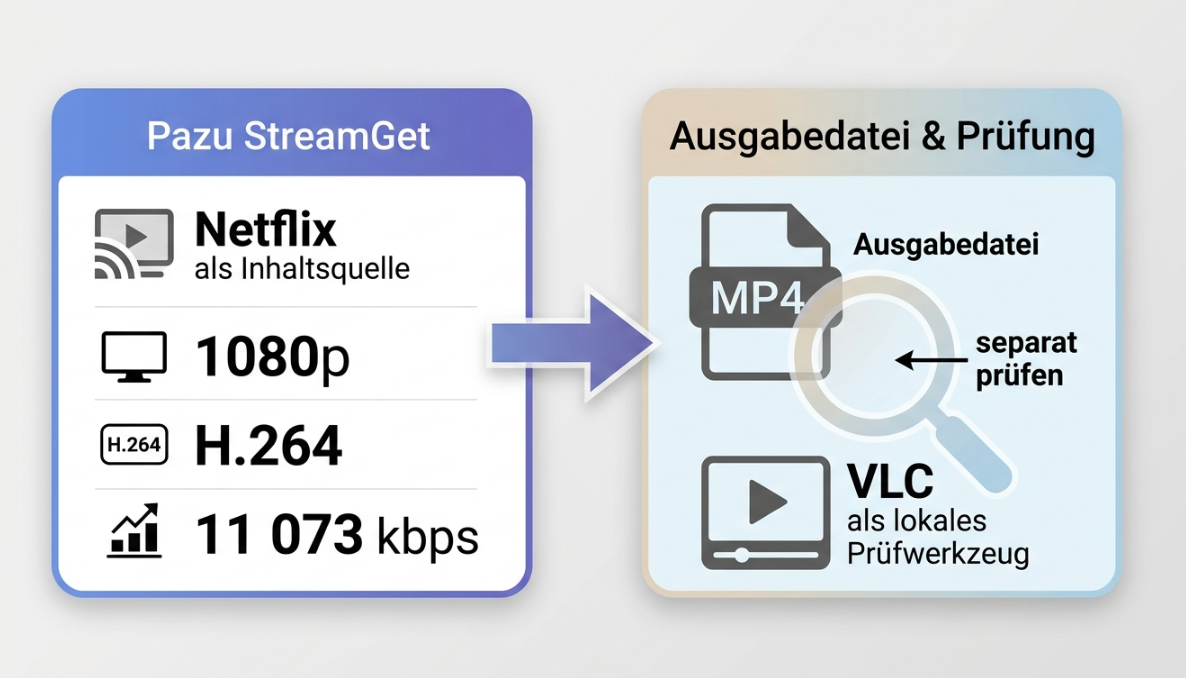 Netflix-Auflösung im Pazu-Test