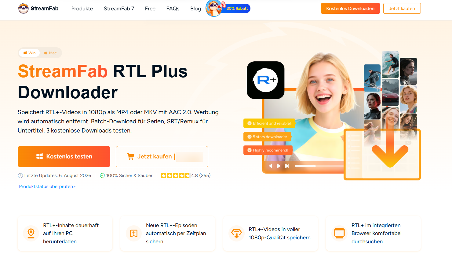 StreamFab RTL Plus Downloader im Überblick