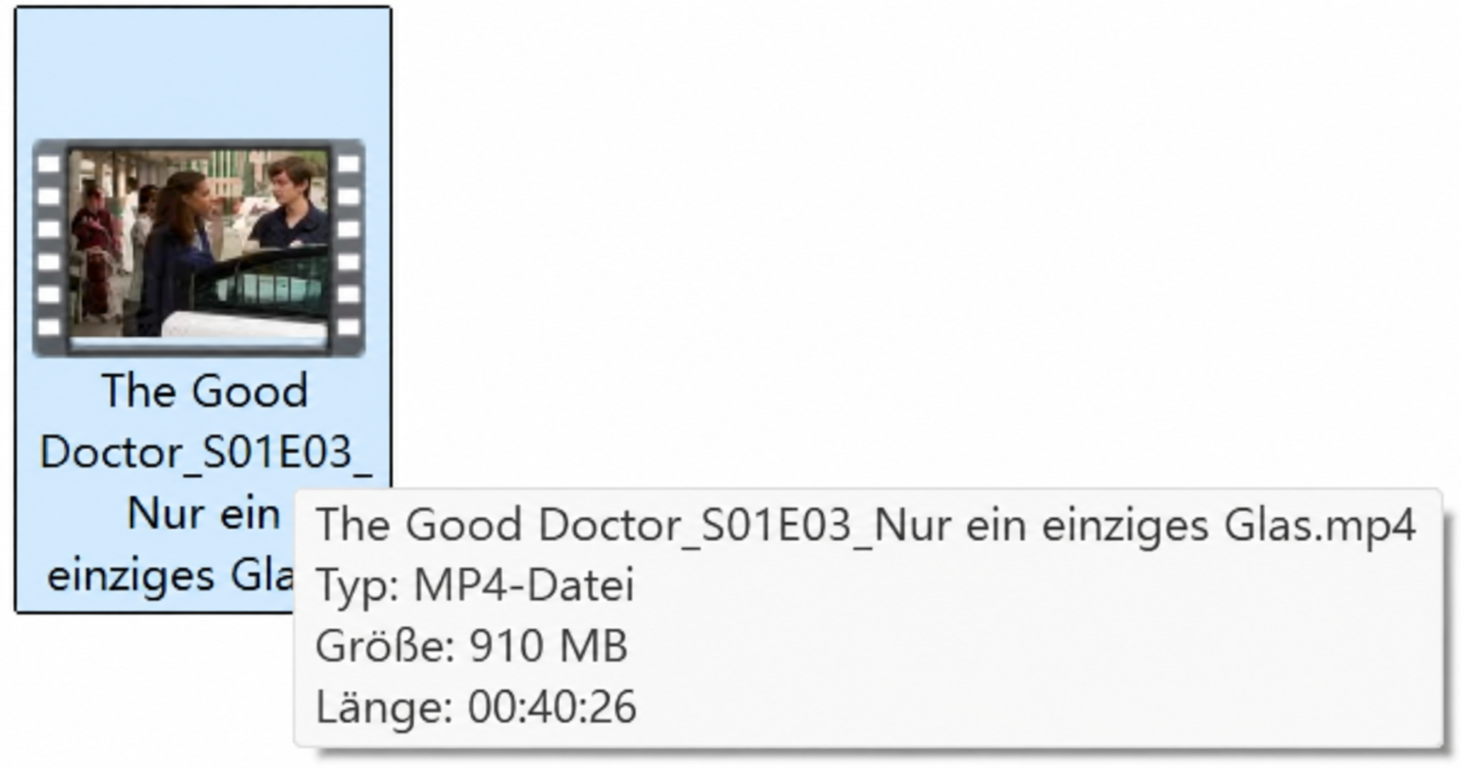StreamFab Einzeltest mit The Good Doctor als WOW-Download