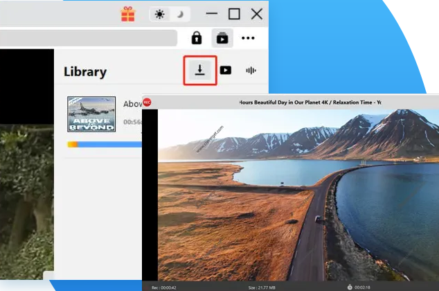 Download oder Aufnahme starten