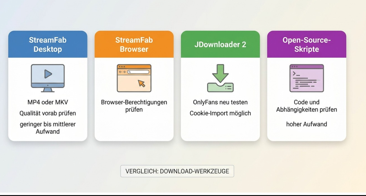 OnlyFans Bulk Downloader im Vergleich
