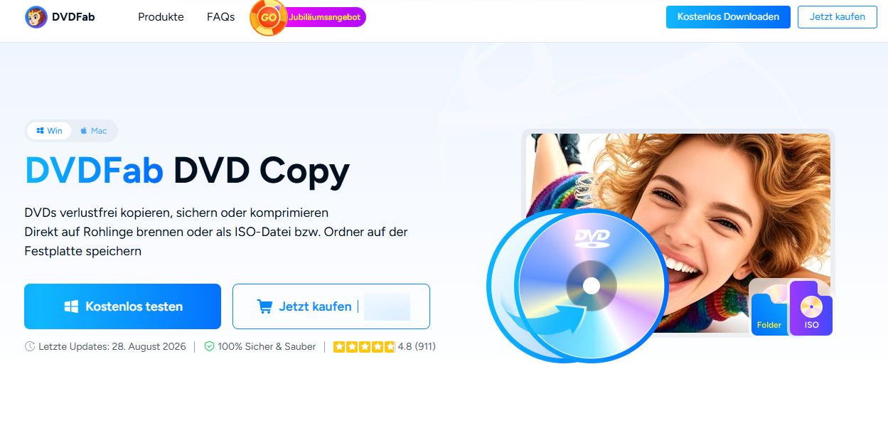 DVDFab DVD Copy mit DVD5 Zielgröße