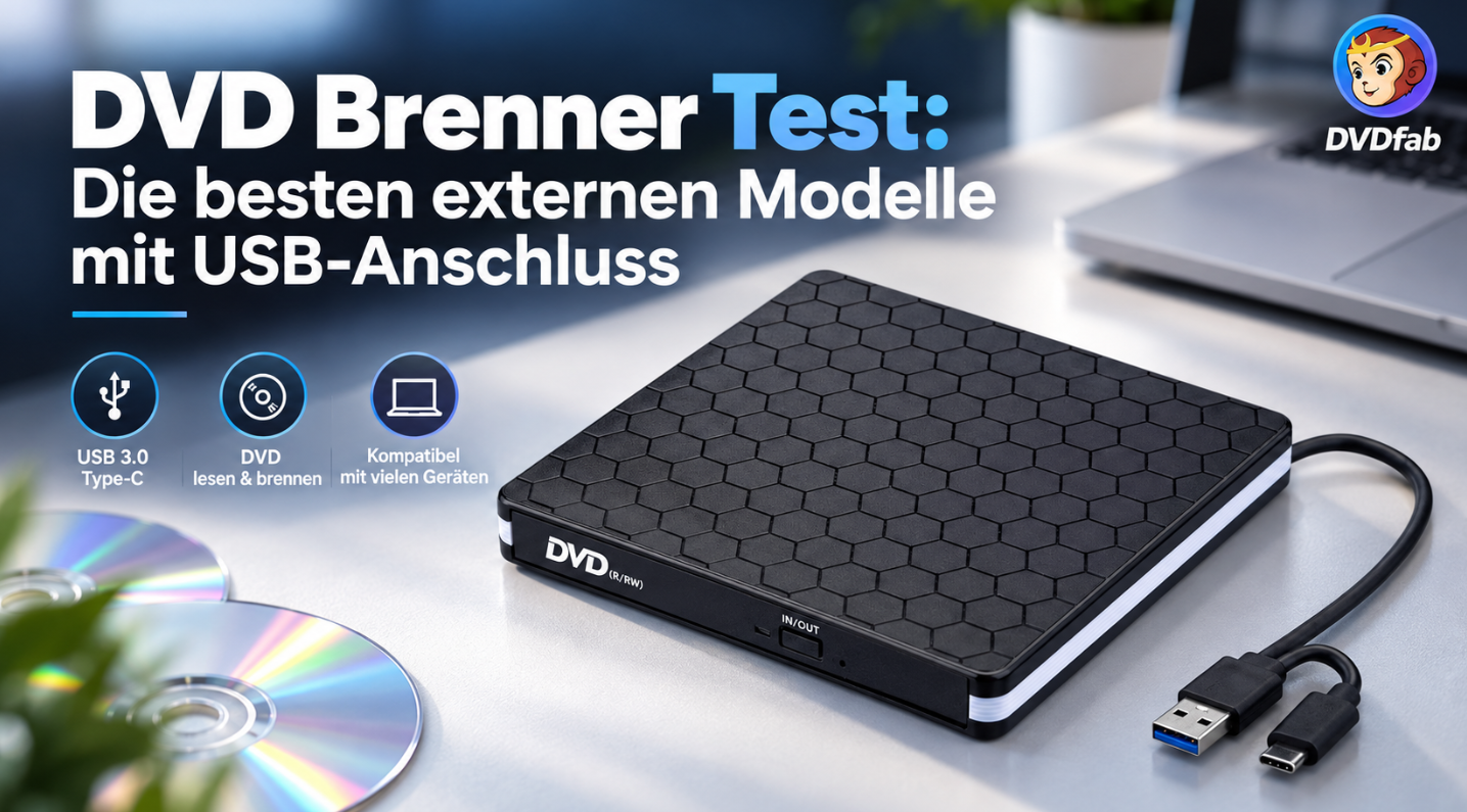 DVD Brenner Test 2026: Die besten externen Modelle mit USB-Anschluss
