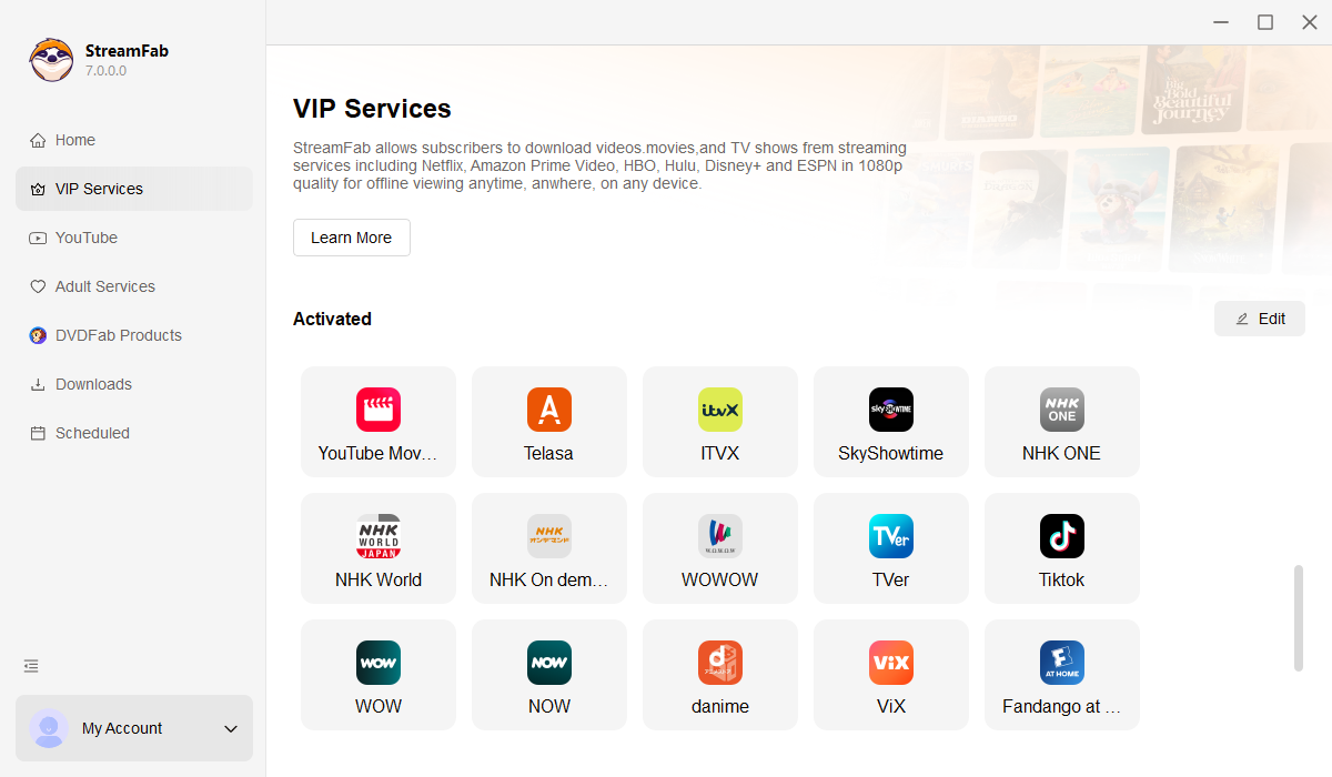 運行ITVX下載程式