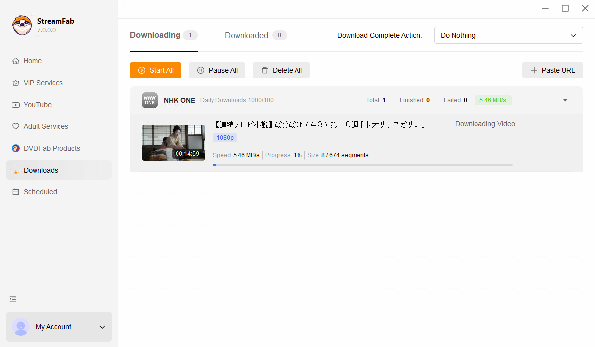 download NHK One videos