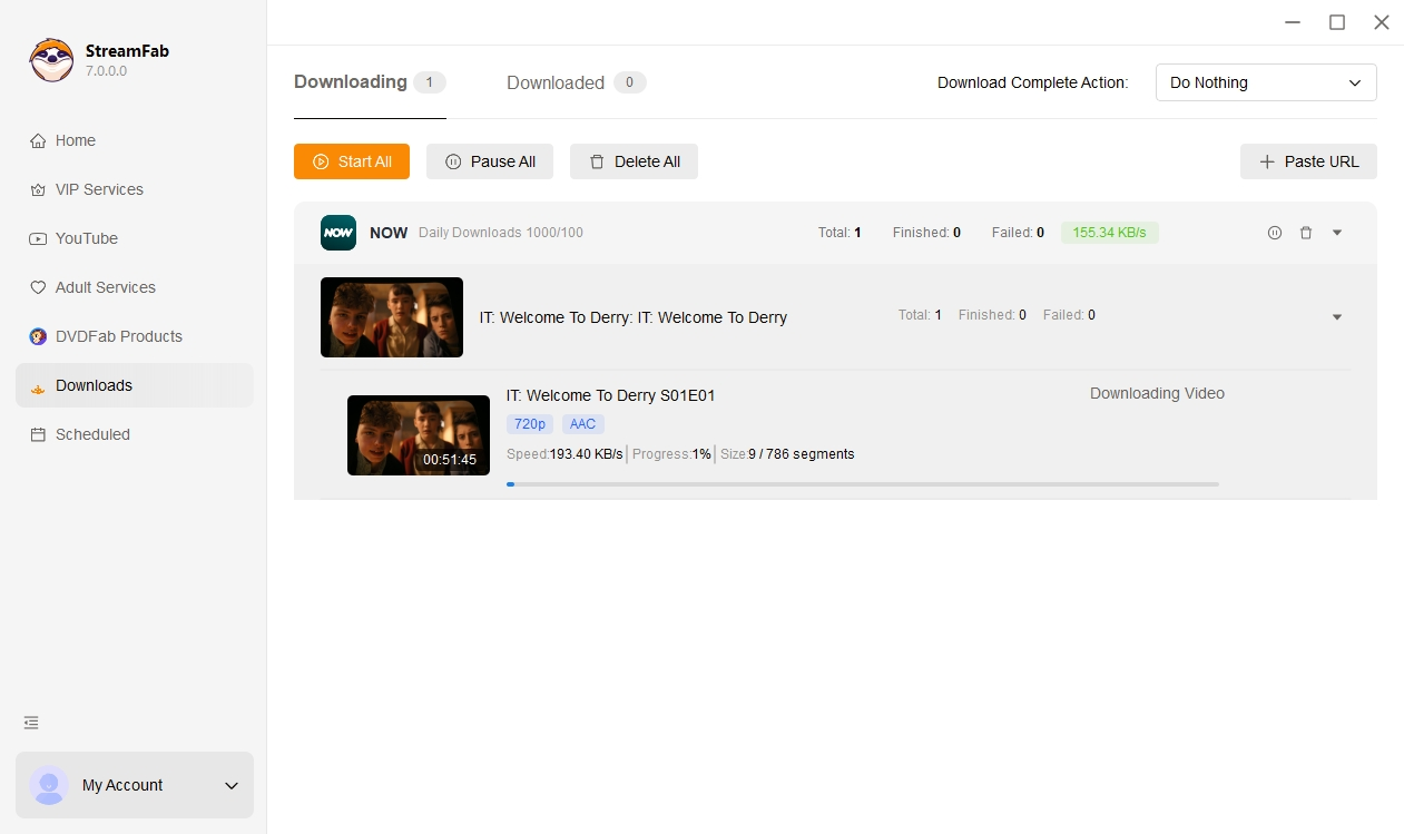 téléchargez les vidéos de now tv avec streamfab now downloader