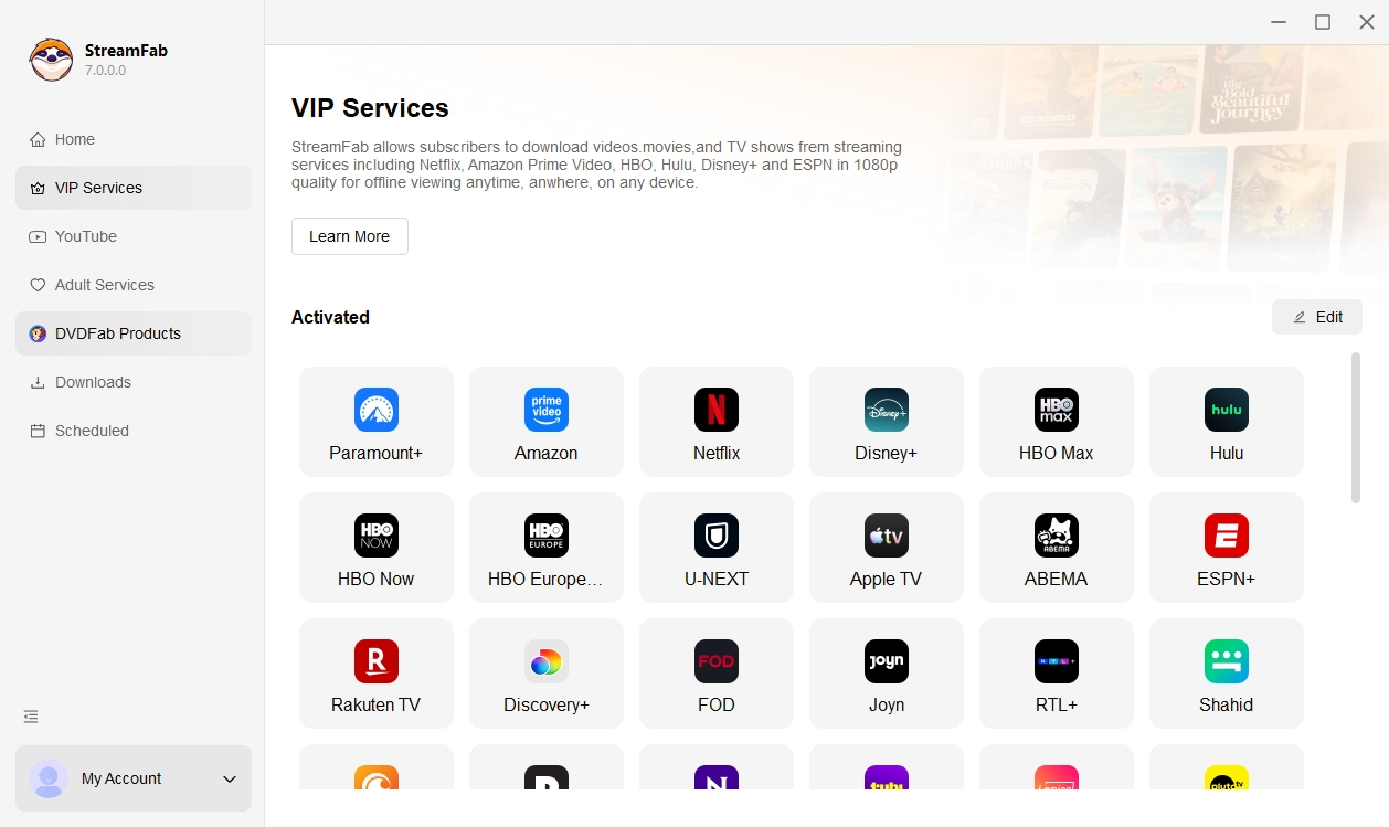 watch paramount+ without Commercials: StreamFab step 1