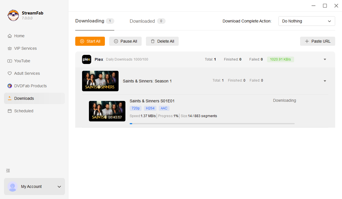 comment télécharger depuis Plex avec StreamFab étape 3