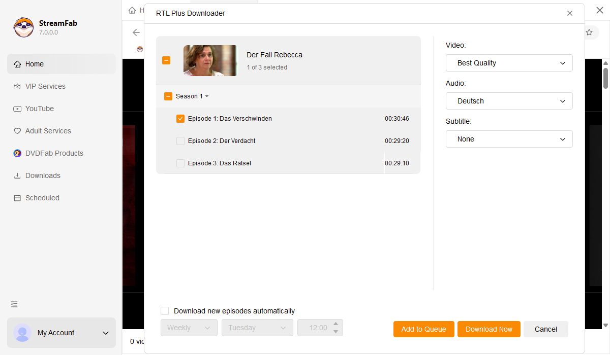 播放RTL Plus視訊