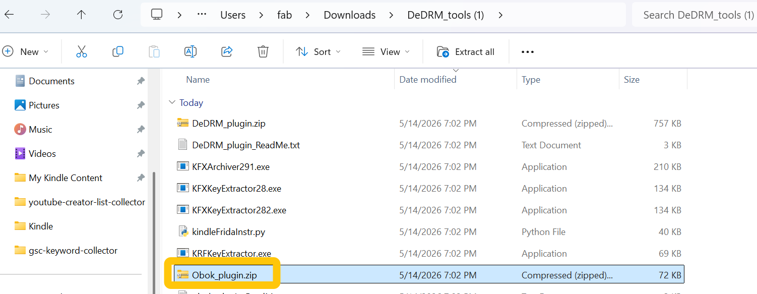 Remove Kobo DRM with Calibre and obok plugin