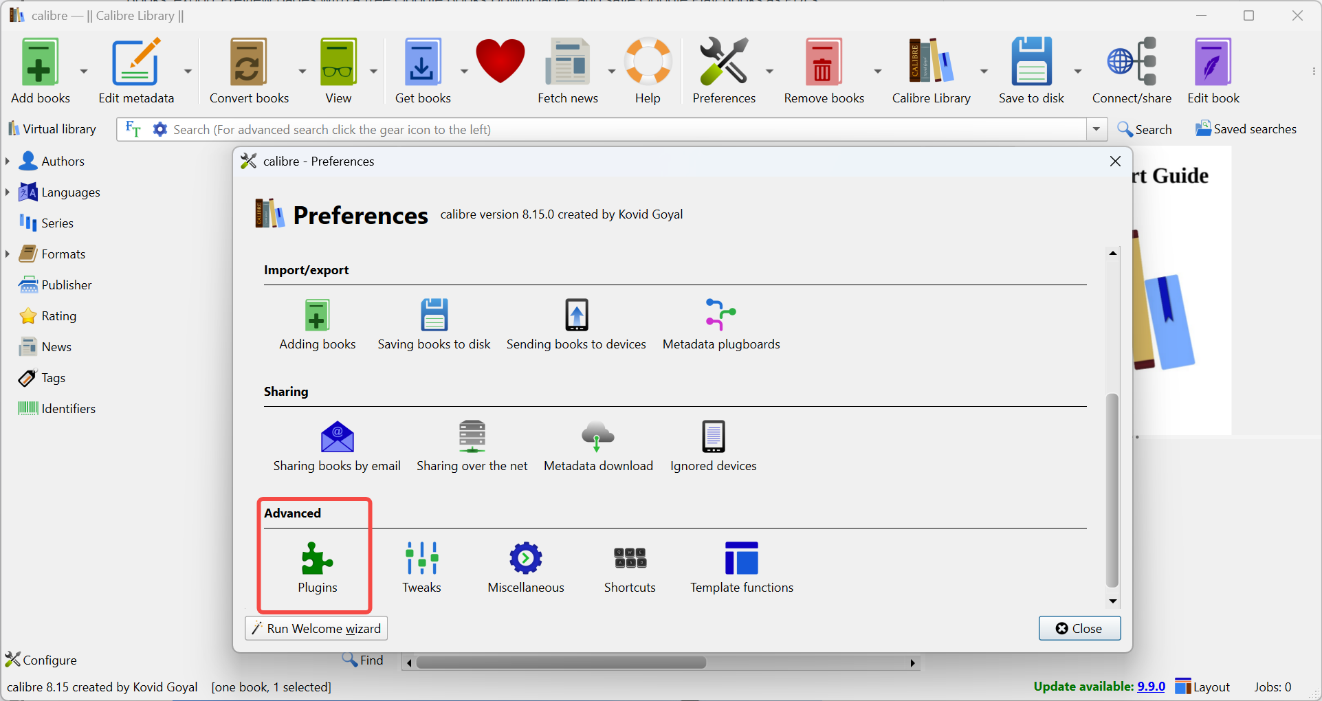 Install DeDRM_plugin.zip in Calibre