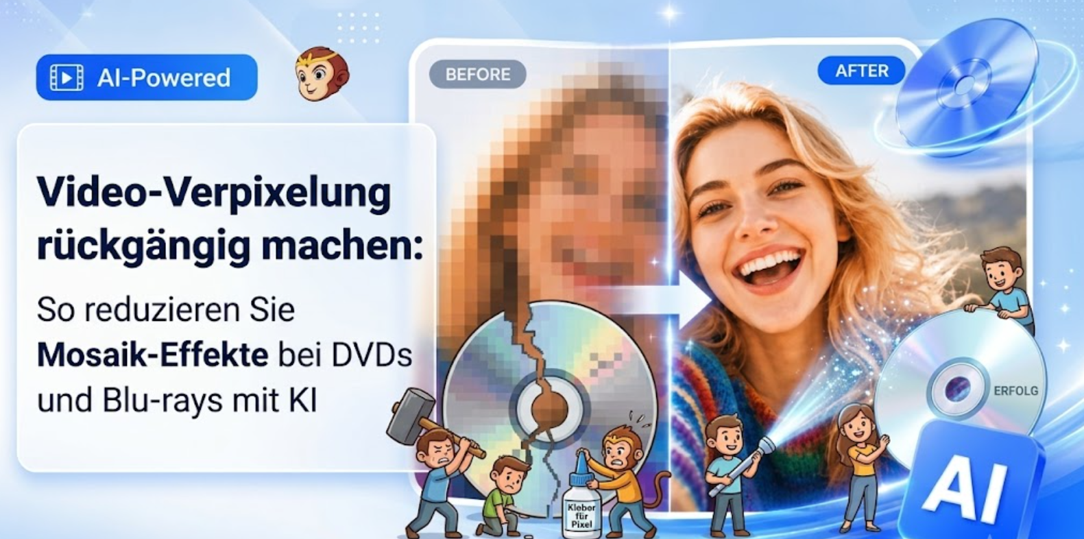Video-Verpixelung rückgängig machen: So reduzieren Sie Mosaik-Effekte und Zensurbalken bei DVDs & Blu-rays