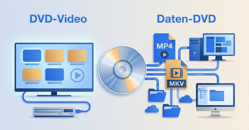 Video auf DVD brennen: Daten-DVD oder echte Video-DVD?