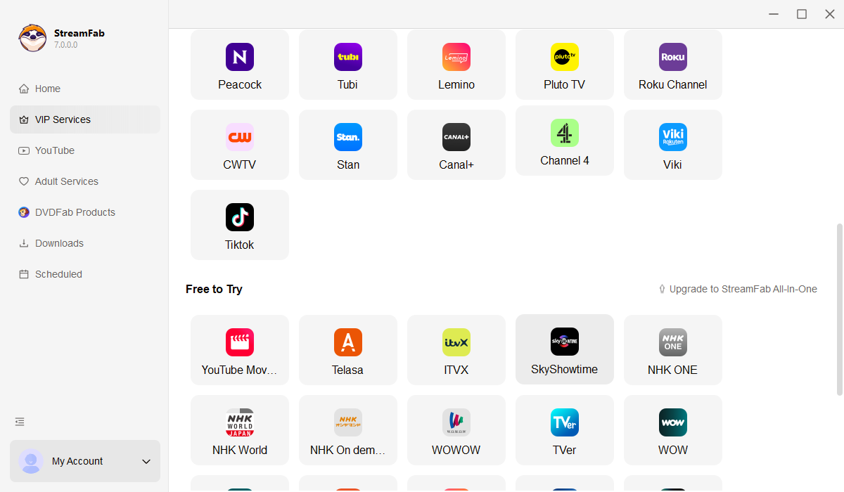 lancer SkyShowtime downloader