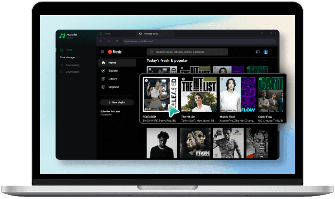 Starten Sie MusicFab und melden Sie sich bei der YouTube-Musikplattform an