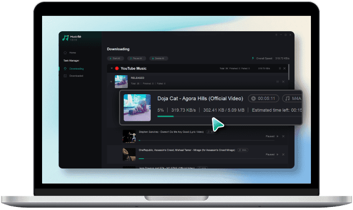 YouTube Musik Download starten