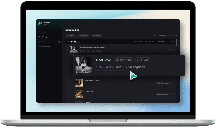Starten Sie den TIDAL-Download
