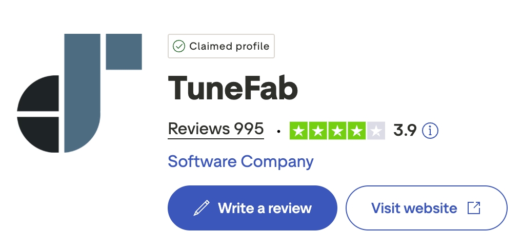 tunefab trustpilot review scroe.jpeg