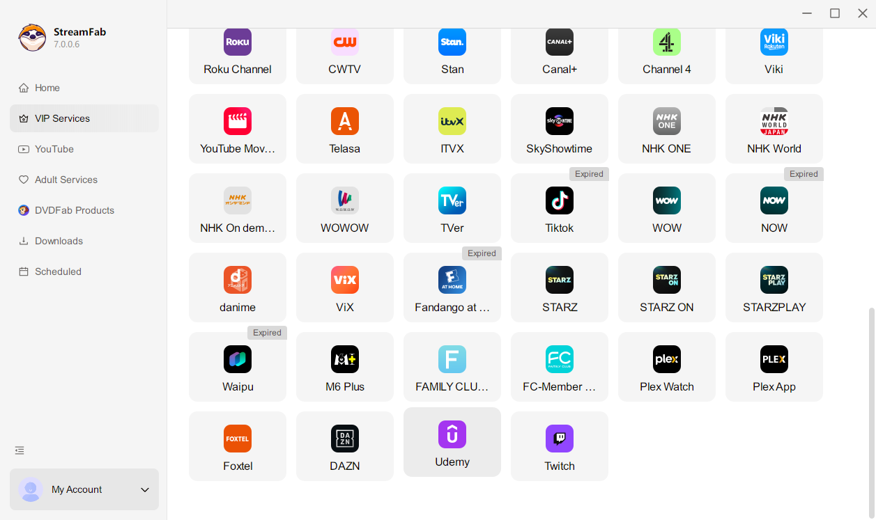 如何用 StreamFab 從 Udemy 下載 步驟1