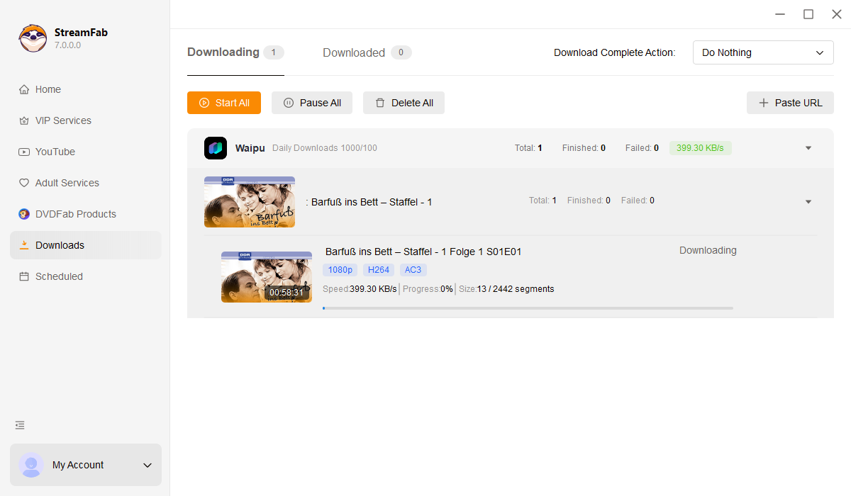 如何使用 StreamFab 下載 Waipu TV 影片？