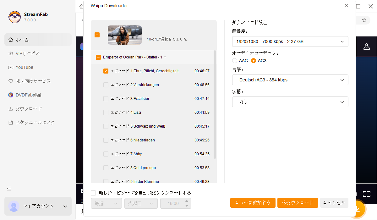 StreamFabでどのようにWaipu TV動画をダウンロードしますか？