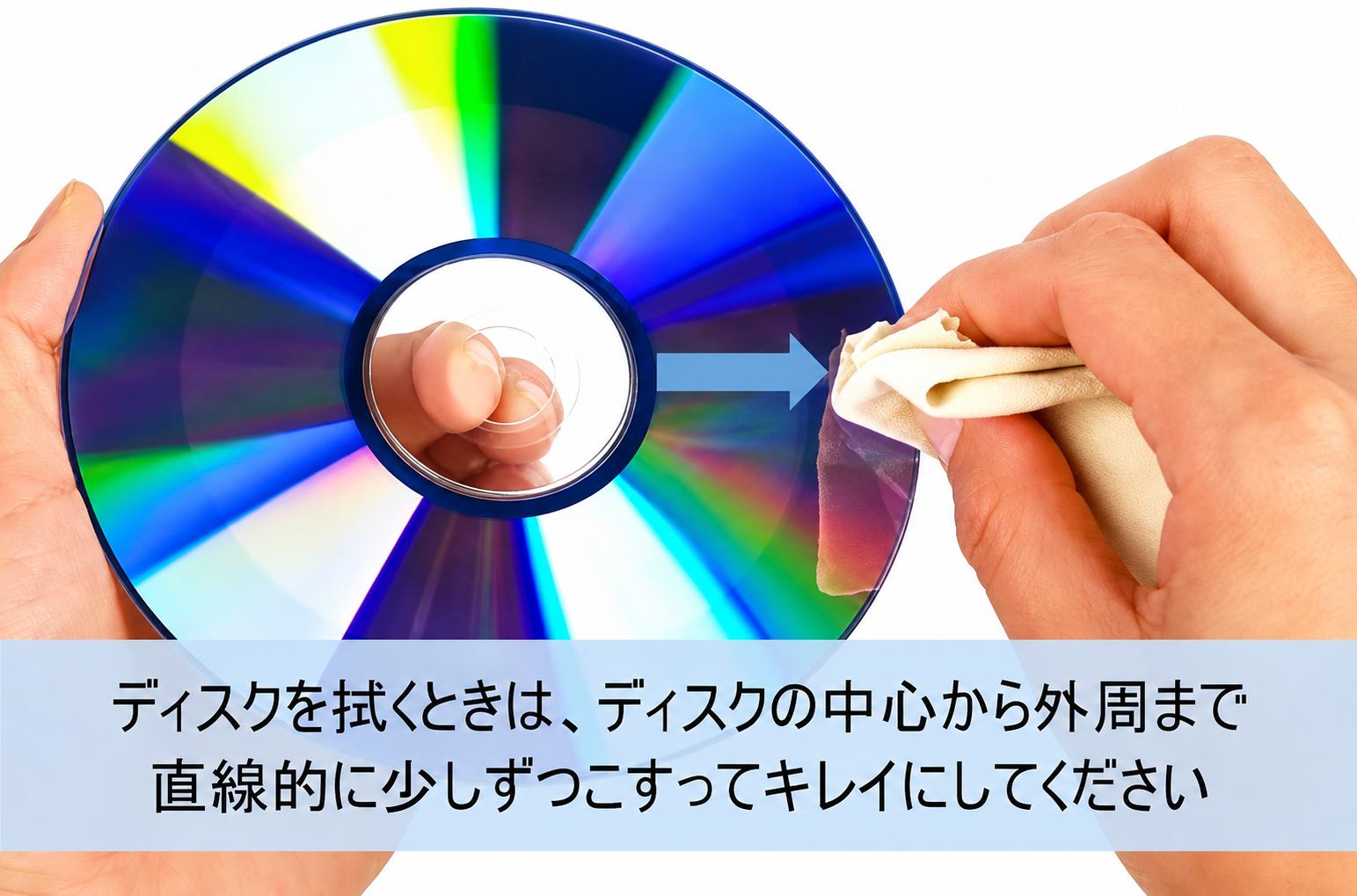 ディスクに傷や汚れがある