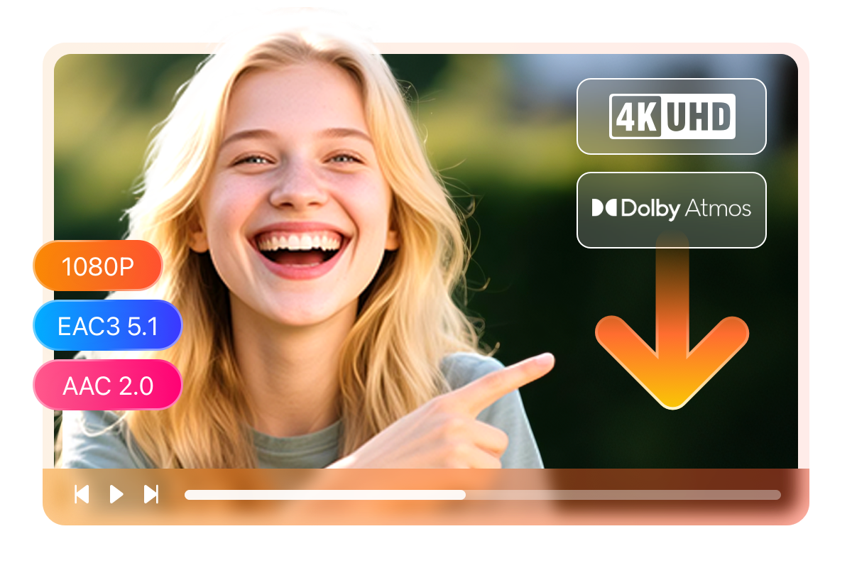 以 4K/1080p 畫質下載 CANAL+ 影片，支援 HDR10 與 Dolby Vision