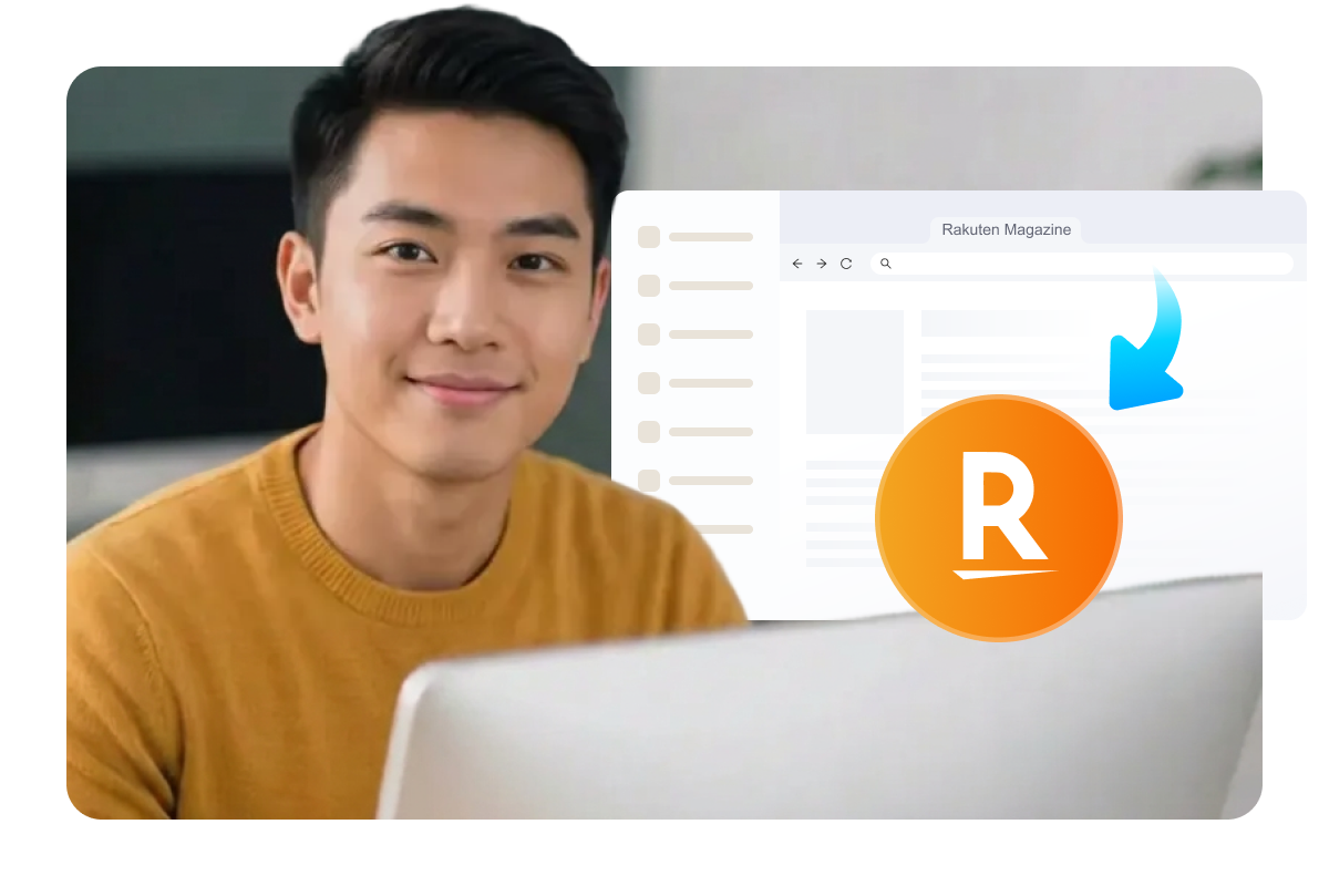 automatic detection of rakuten magazine in the built-in browser