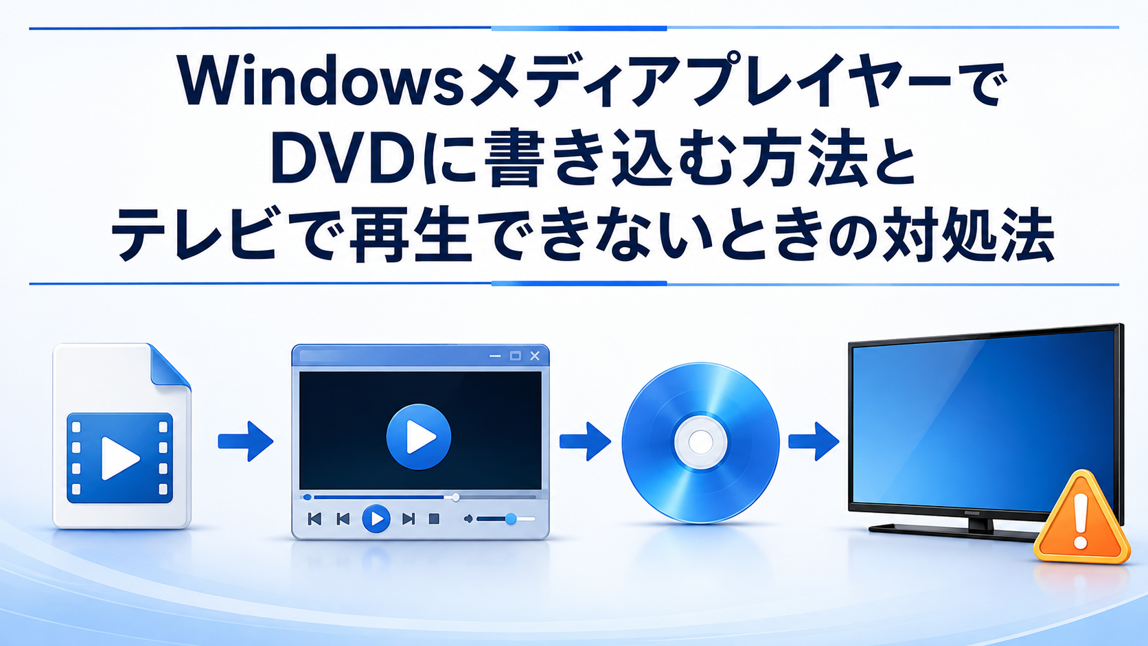 WindowsメディアプレイヤーでDVDに書き込む方法とテレビで再生できないときの対処法
