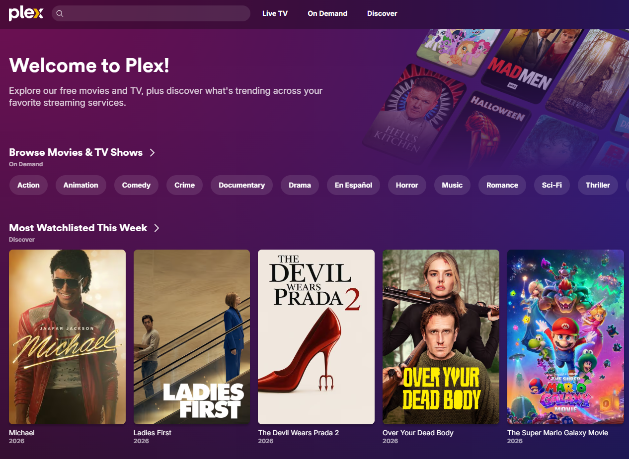 Plex Media Server Software